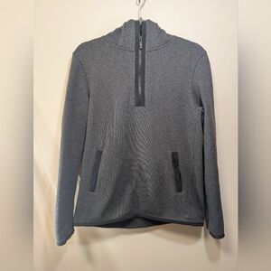 Lululemon Heathered Charcoal Fleece 1/4 Zip Hoodie - 8